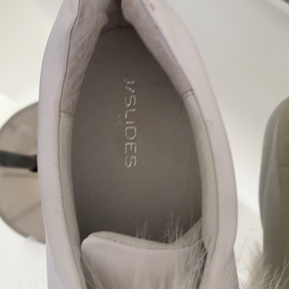 Jslide white sneakers with white Pom pom - Picture 2 of 4